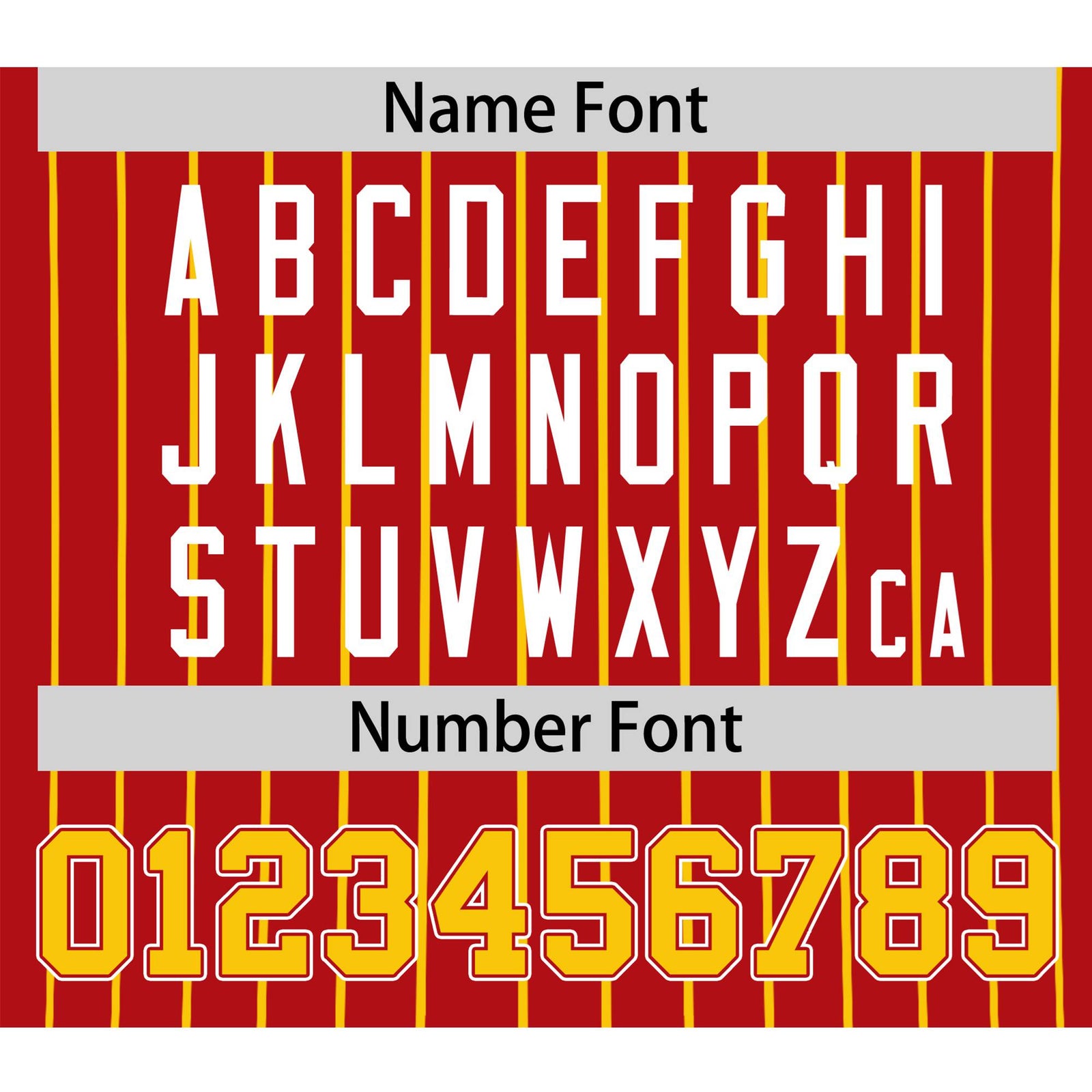 Custom Red Yellow Pinstripe Yellow-White Authentic Baseball Jersey