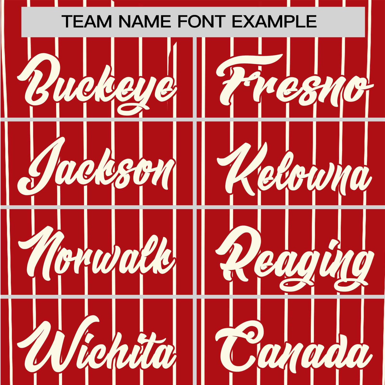 Custom Red Cream Pinstripe Cream-Red Authentic Baseball Jersey