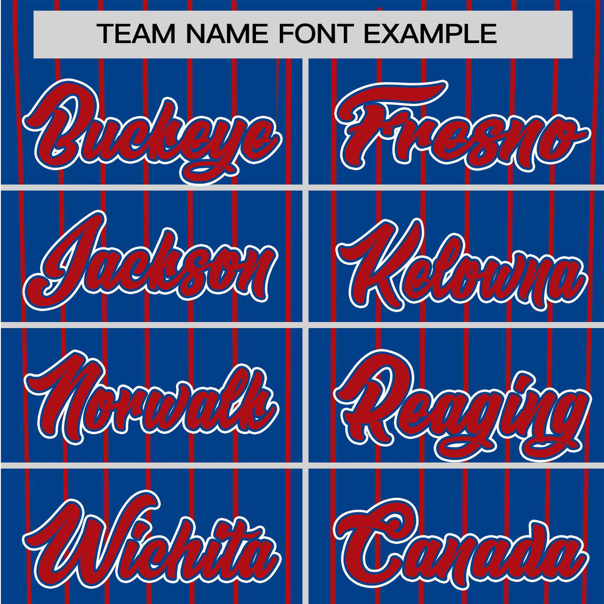 Custom Blue Red Pinstripe Red-White Authentic Baseball Jersey