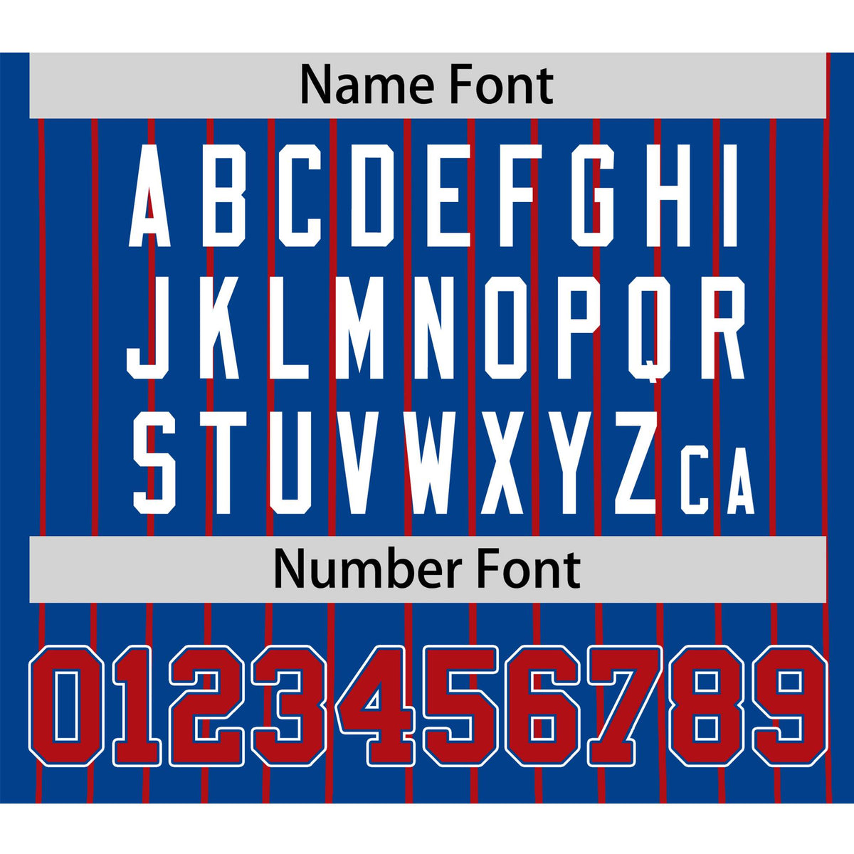 Custom Blue Red Pinstripe Red-White Authentic Baseball Jersey