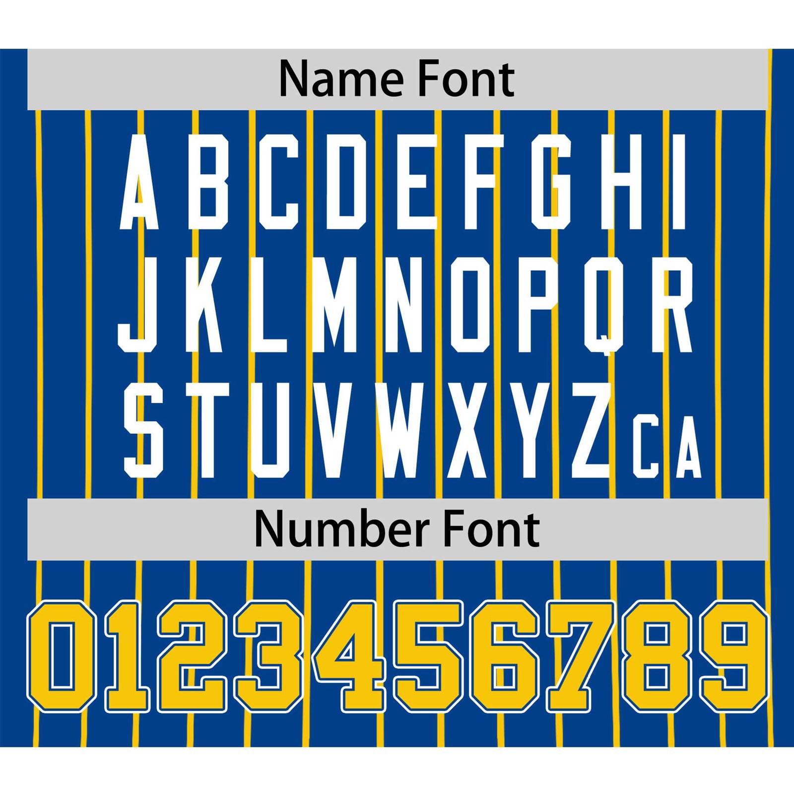 Custom Blue Yellow Pinstripe Yellow-White Authentic Baseball Jersey