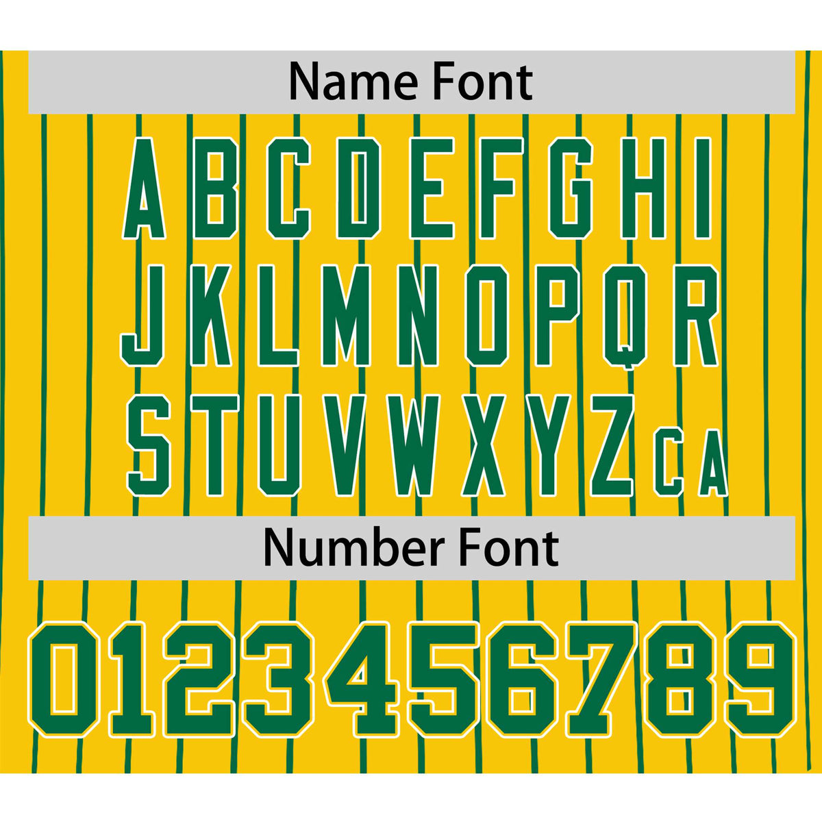 Custom Yellow Kelly-Green Pinstripe Kelly-Green White Authentic Baseball Jersey