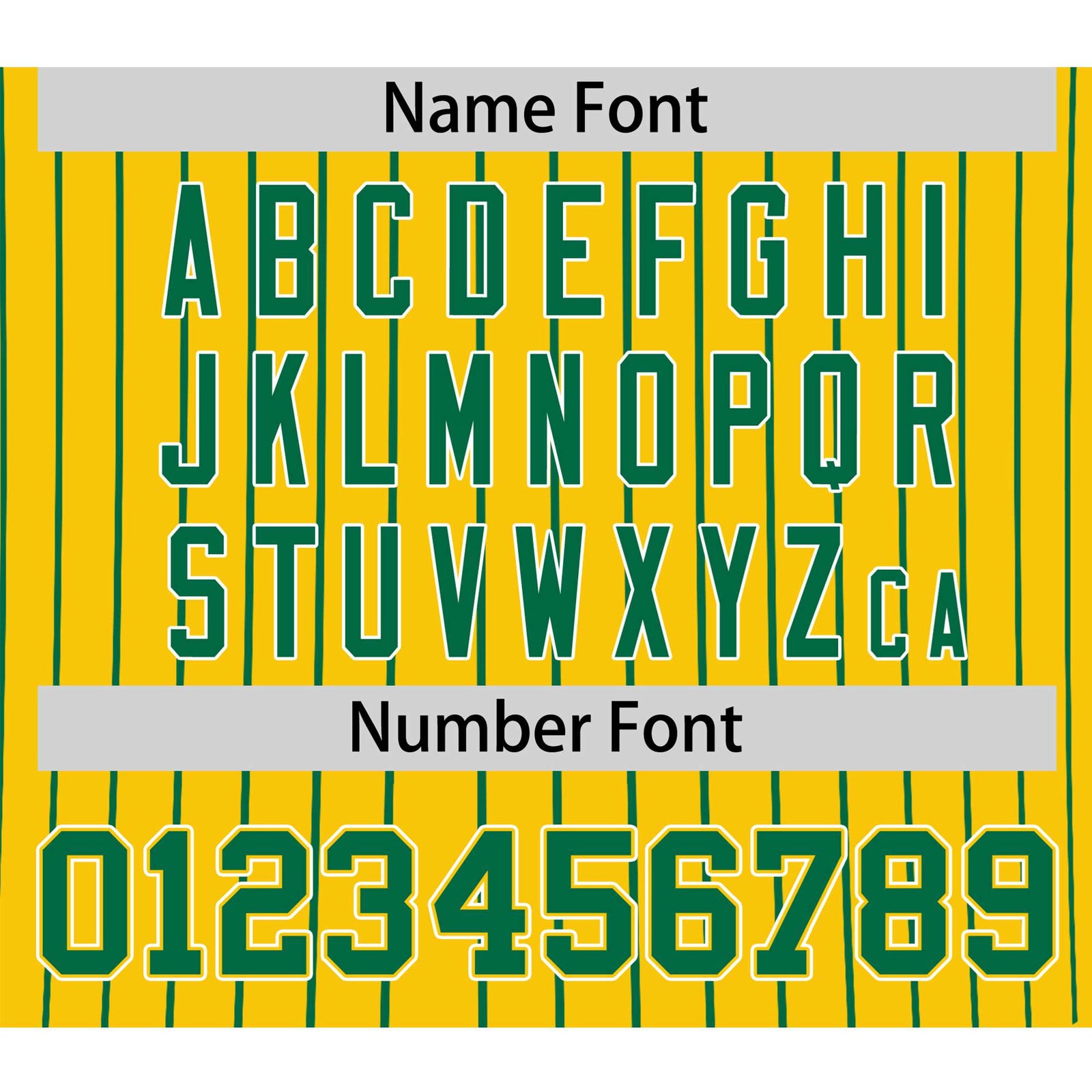 Custom Yellow Kelly-Green Pinstripe Kelly-Green White Authentic Baseball Jersey