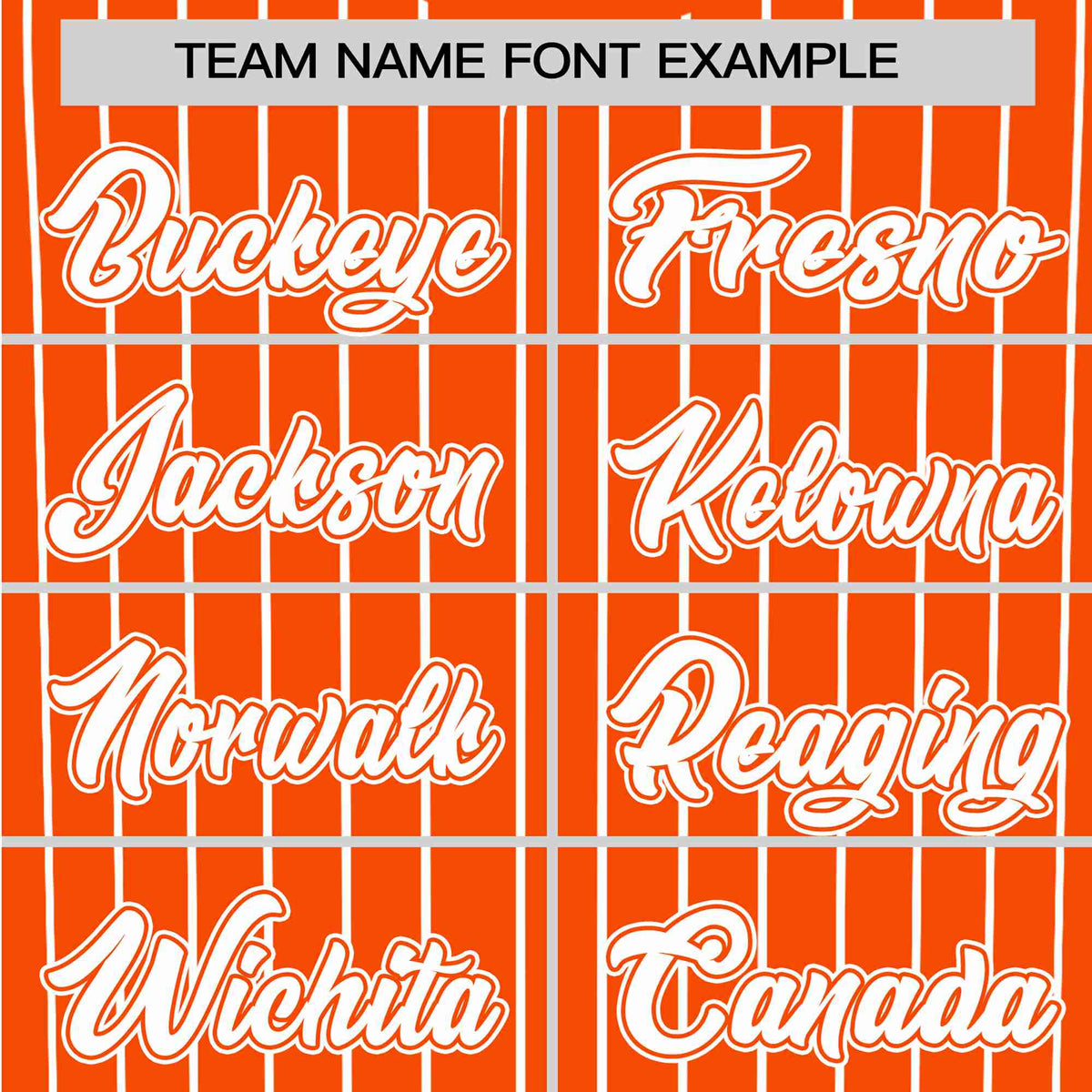 Custom Orange White Pinstripe White-Orange Authentic Baseball Jersey