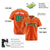 Custom Orange Kelly-Green Pinstripe Kelly-Green White Authentic Baseball Jersey