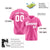 Custom Pink Navy Pinstripe Navy-White Authentic Baseball Jersey