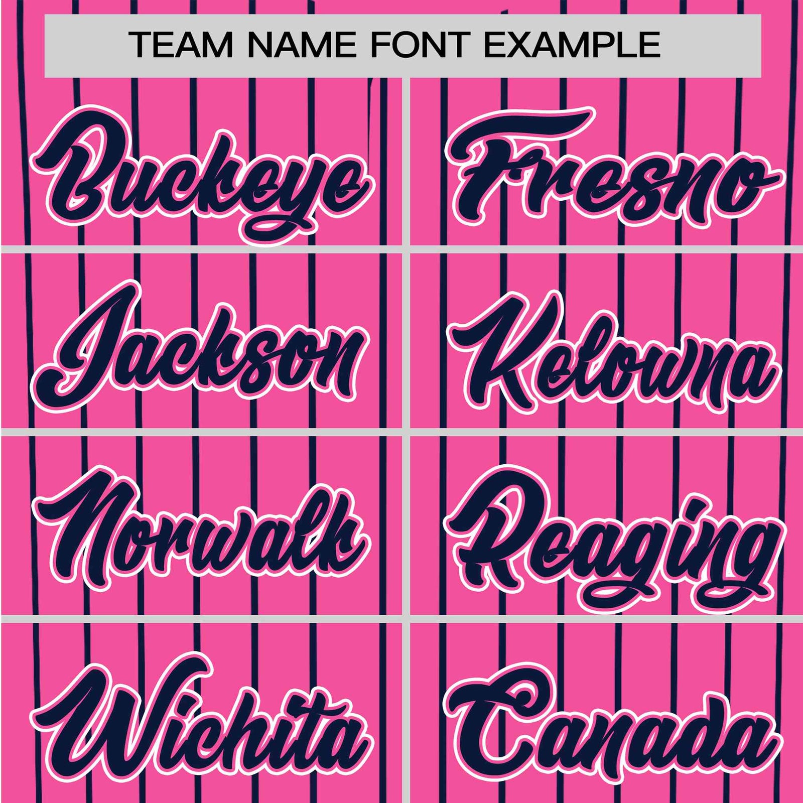 Custom Pink Blue Pinstripe Blue-White Authentic Baseball Jersey