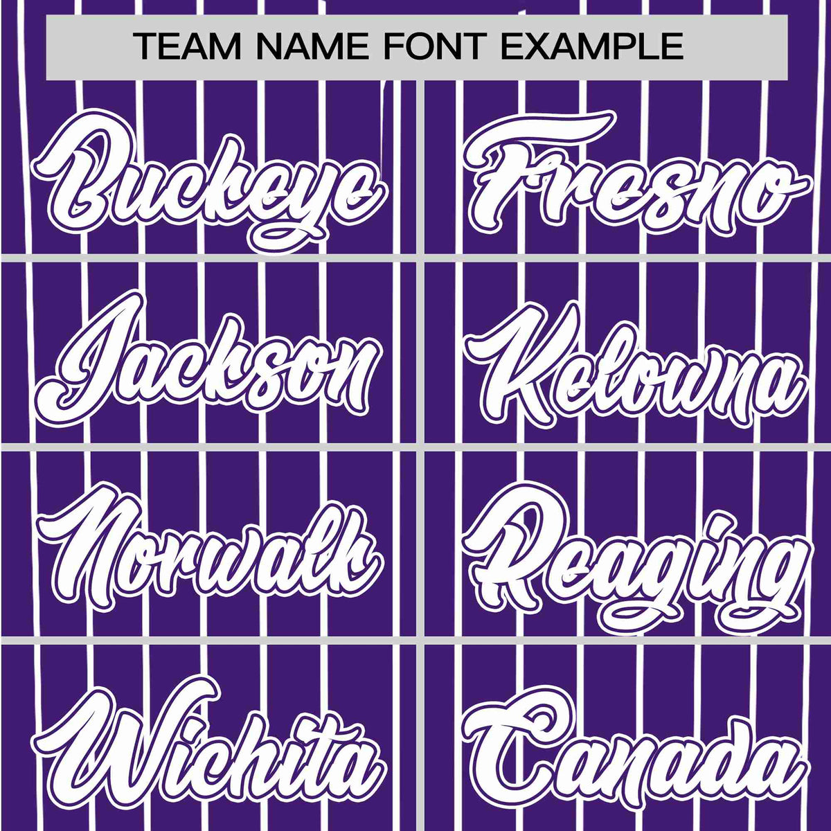 Custom Purple White Pinstripe White-Purple Authentic Baseball Jersey