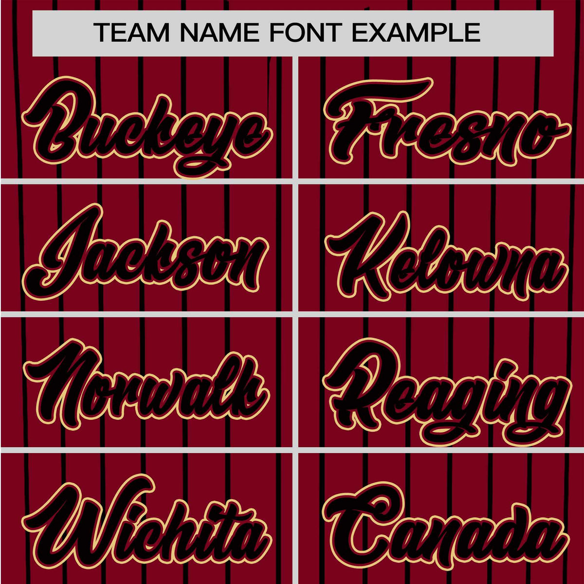 Custom Crimson Black Pinstripe Black Old-Gold Authentic Baseball Jersey