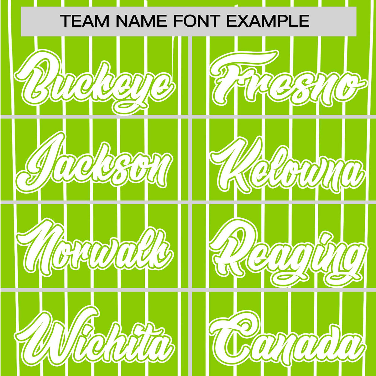 Custom Neon Green White Pinstripe White Neon-Green Authentic Baseball Jersey