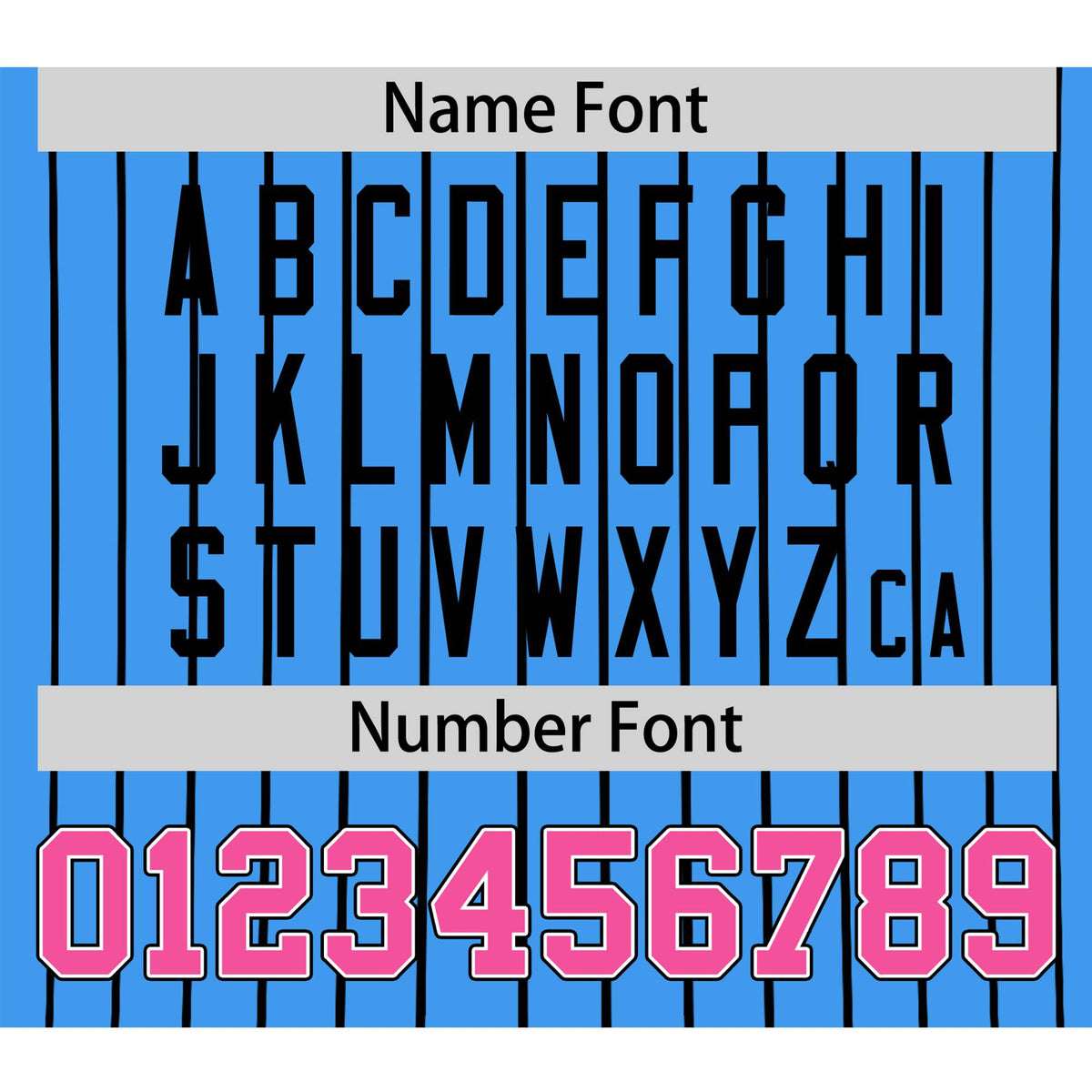 Custom Sky Blue Black Pinstripe Pink-White Authentic Baseball Jersey