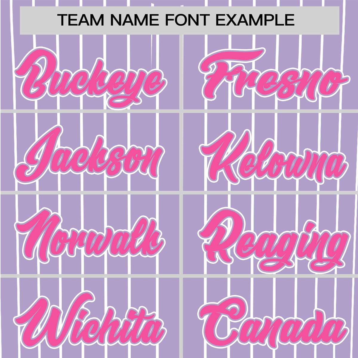 Custom Light Purple White Pinstripe Pink-White Authentic Baseball Jersey