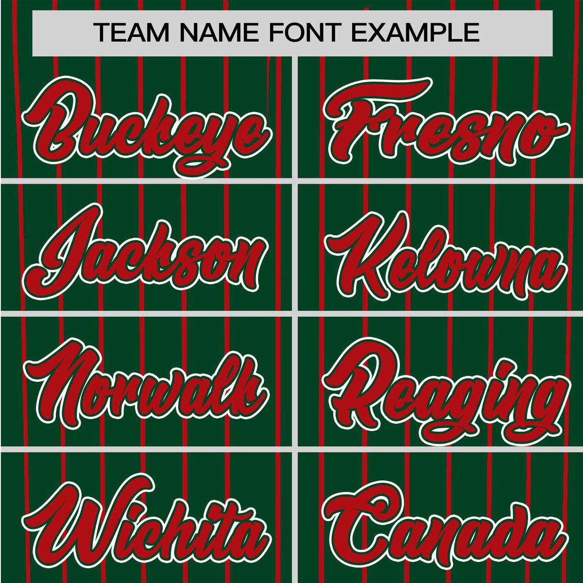 Custom Midnight Green Red Pinstripe Red-White Authentic Baseball Jersey