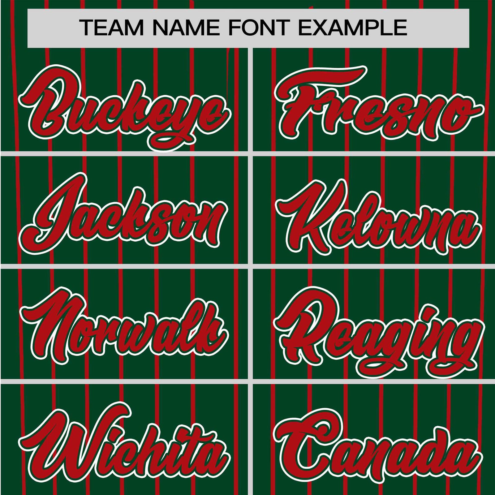 Custom Midnight Green Red Pinstripe Red-White Authentic Baseball Jersey