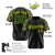 Custom Black Kelly-Green Gold Authentic Plaid sleeve Baseball Jersey