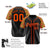 Custom Black Bay-Orange Yellow Authentic Plaid sleeve Baseball Jersey