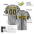 Custom Gray Black-Yellow Authentic Plaid sleeve Baseball Jersey