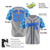 Custom Gray Blue-Purple Authentic Plaid sleeve Baseball Jersey