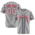 Custom Gray Red-Black Authentic Plaid sleeve Baseball Jersey