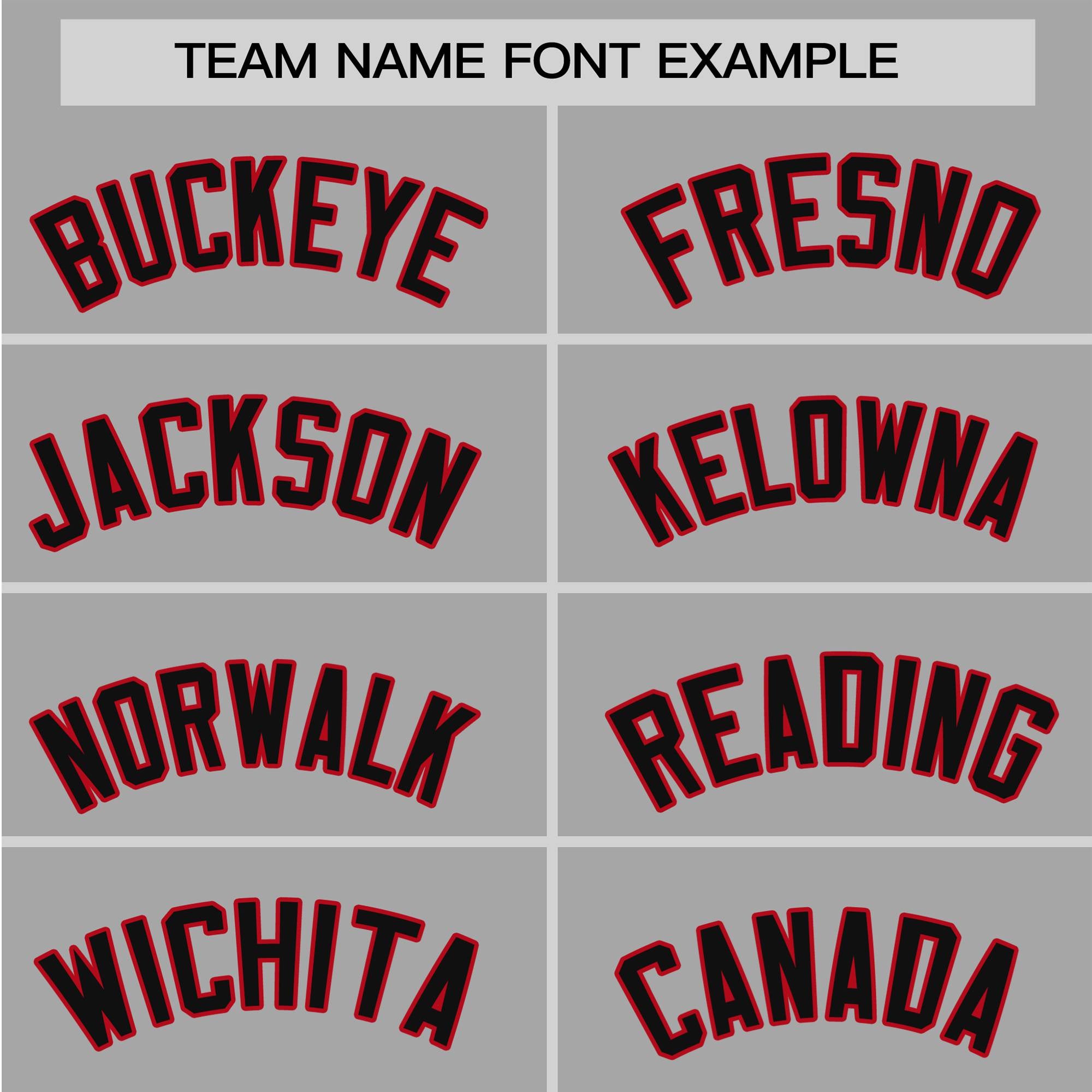 Custom Gray Fire Red Black Authentic Plaid sleeve Baseball Jersey