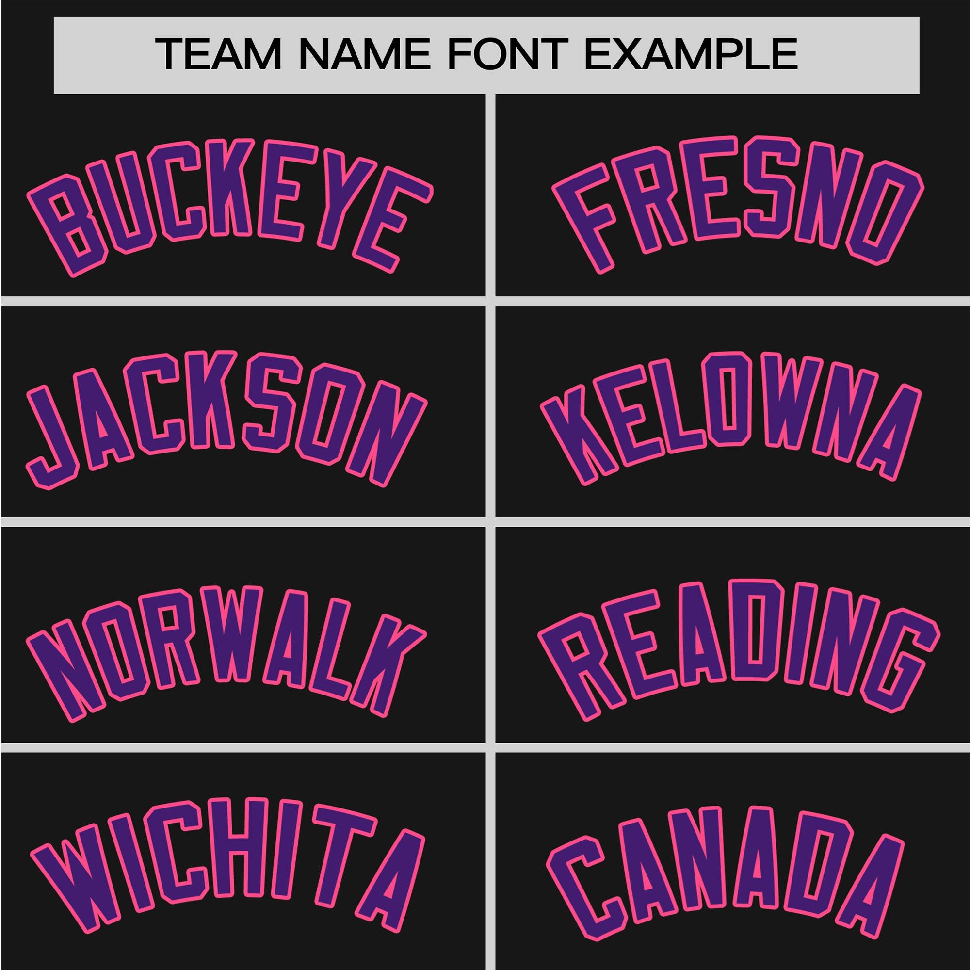 Custom Black Purple-Pink Authentic Plaid sleeve Baseball Jersey