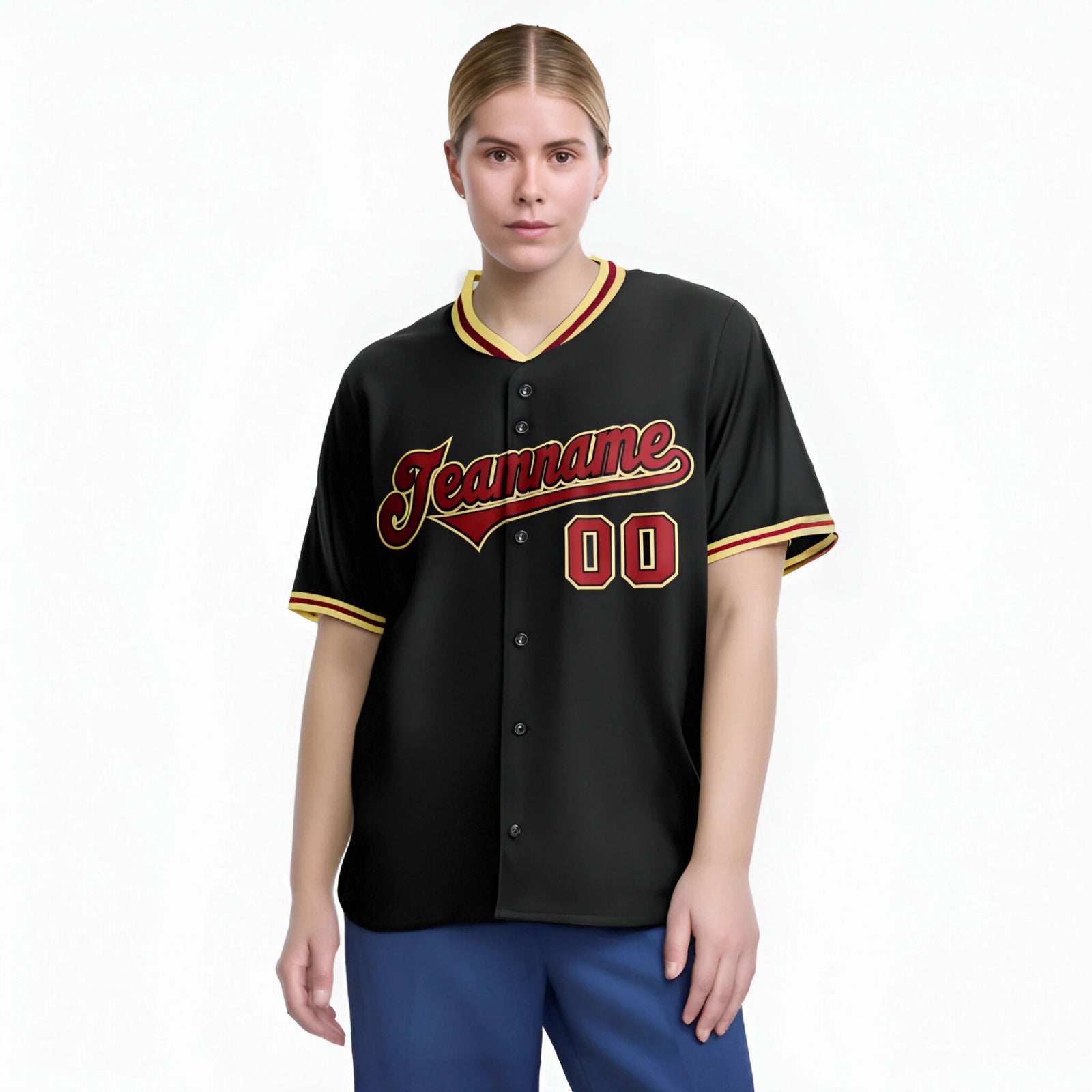 Custom Black Khaki Crimson Authentic Baseball Jersey
