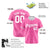 Custom Pink Gray White Authentic Baseball Jersey