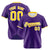 Custom Purple Gold White Authentic Baseball Jersey