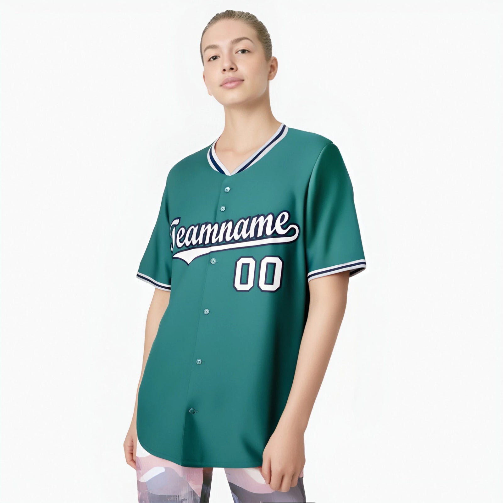 Custom Kelly-Green Gray-Navy Authentic Baseball Jersey