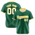 Custom Kelly Green Gold White Authentic Baseball Jersey