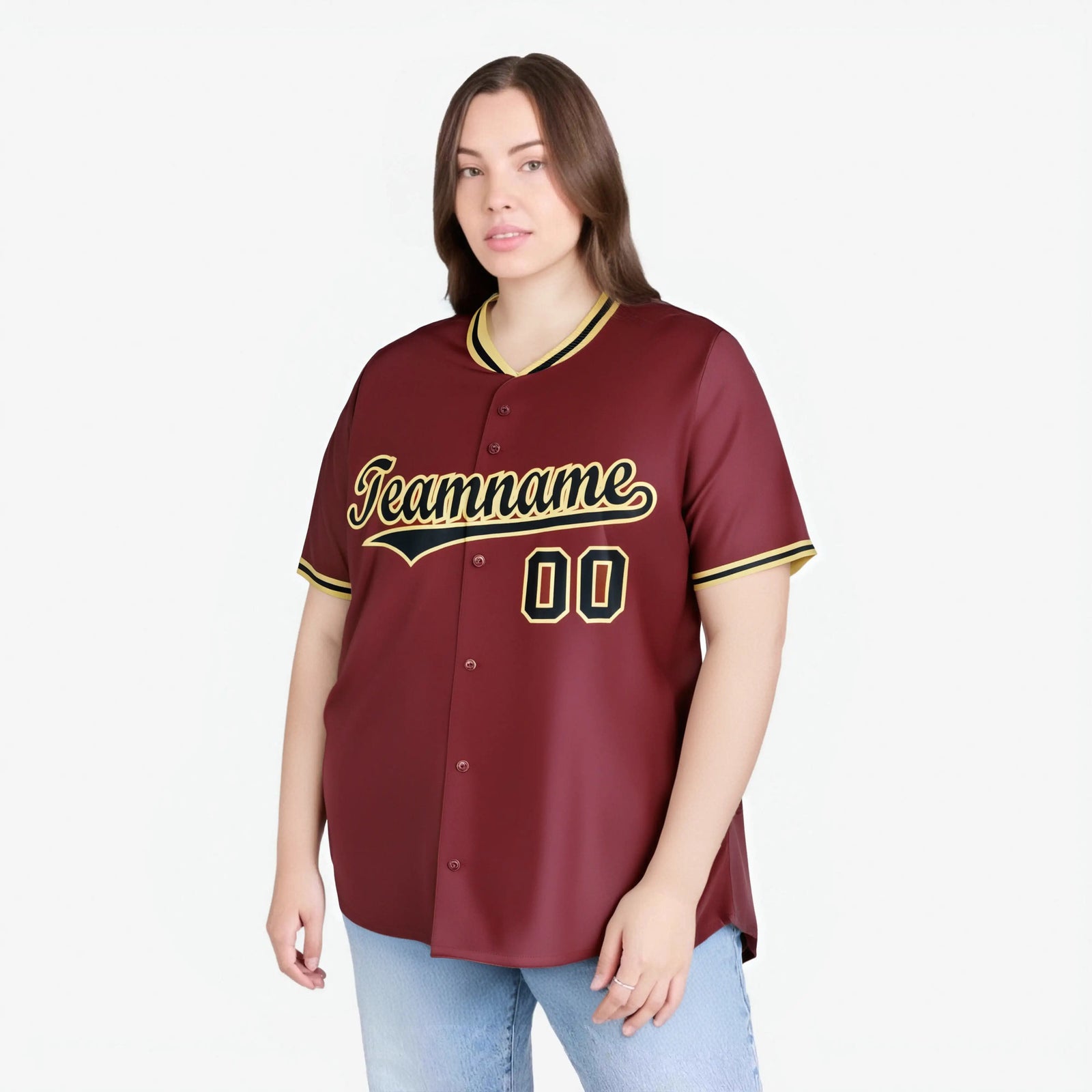 Custom Crimson Old Gold Black Authentic Baseball Jersey
