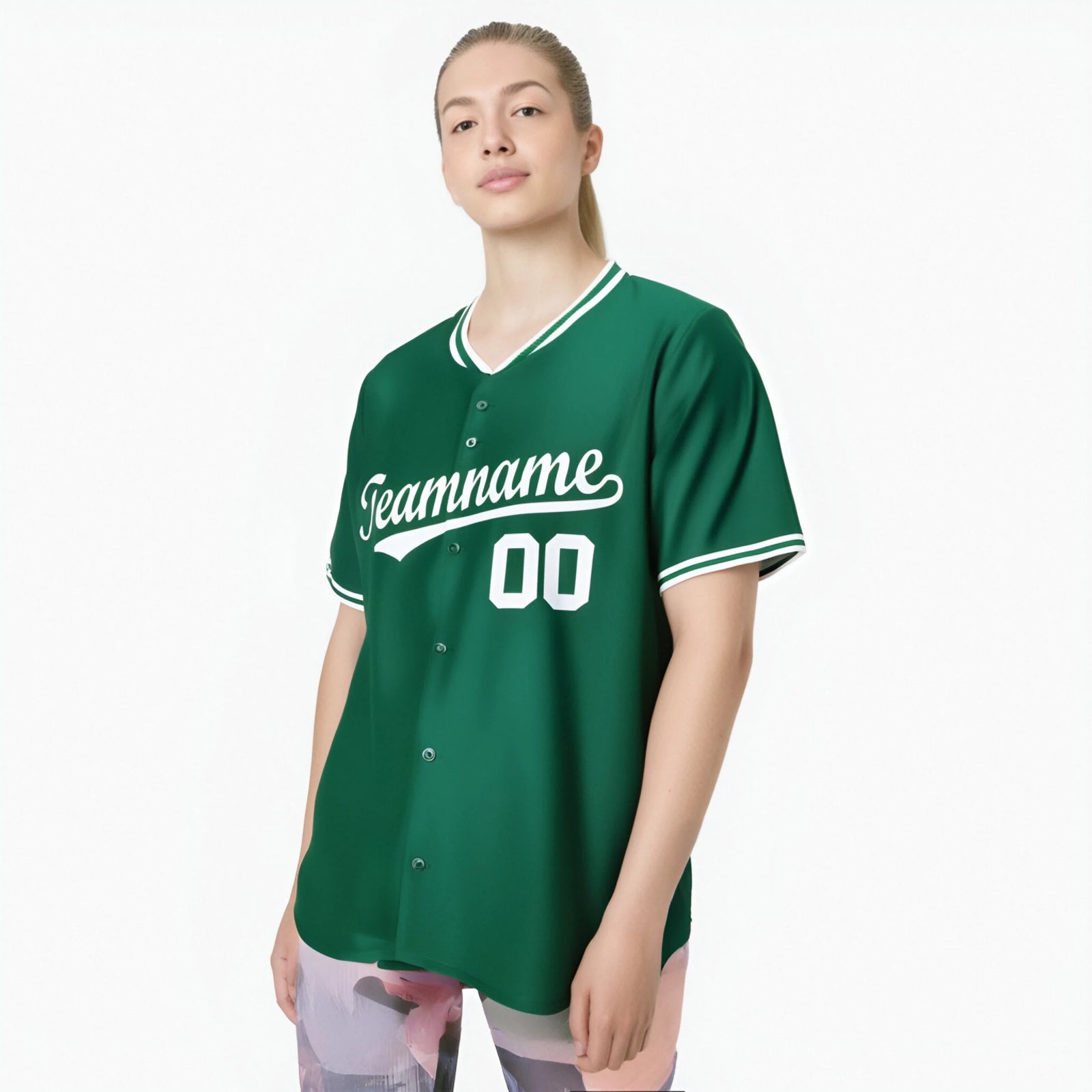 Custom Kelly Green White Authentic Baseball Jersey