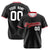 Custom Black Red White Authentic Baseball Jersey