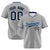 Custom Gray Navy White Authentic Baseball Jersey