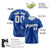 Custom Royal Blue Gray White Authentic Baseball Jersey