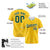 Custom Yellow Kelly Green White Authentic Baseball Jersey