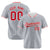 Custom Gray Red White Authentic Baseball Jersey