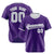 Custom Purple Gray White Authentic Baseball Jersey