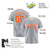 Custom Gray Orange White Authentic Baseball Jersey