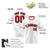 Custom White Red Authentic Baseball Jersey