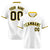 Custom White Yellow Black Authentic Baseball Jersey