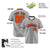 Custom Gray Orange Black Authentic Baseball Jersey