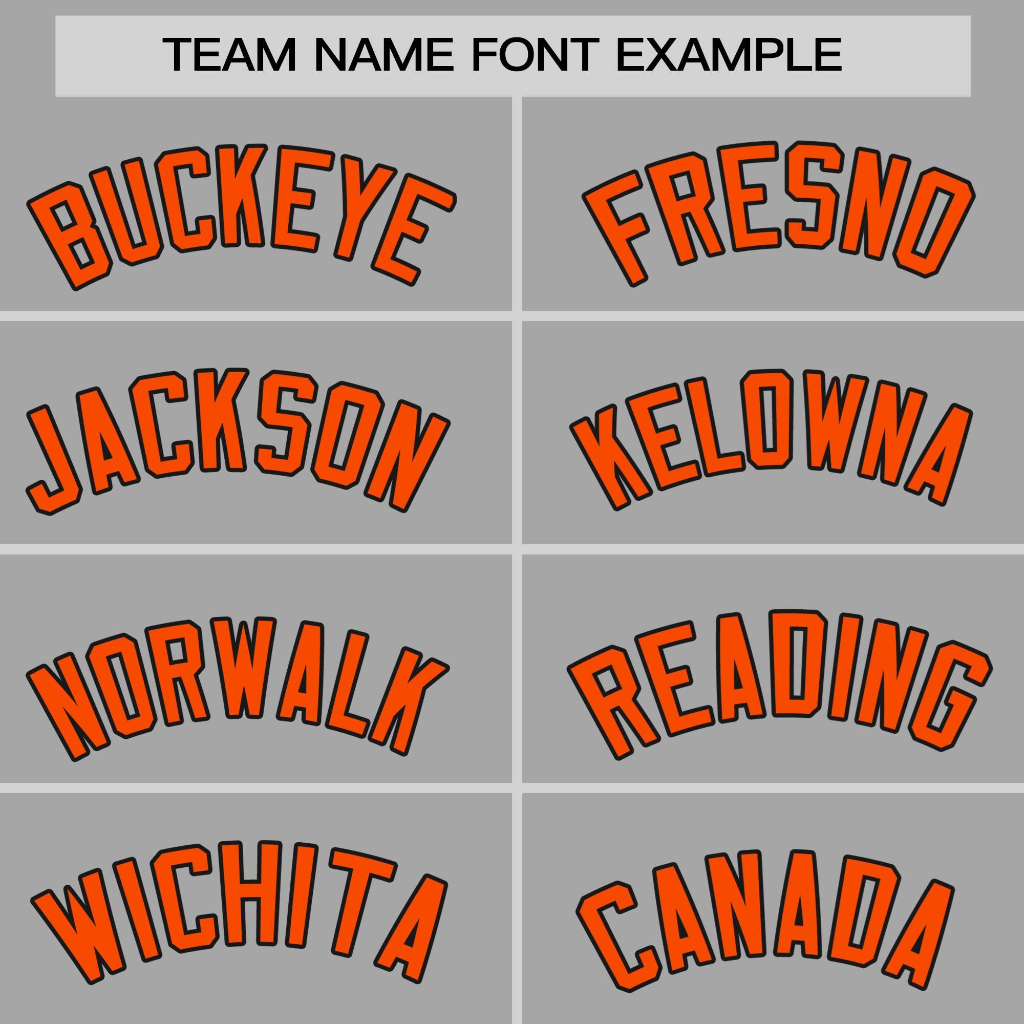 Custom Gray Orange Black Authentic Baseball Jersey