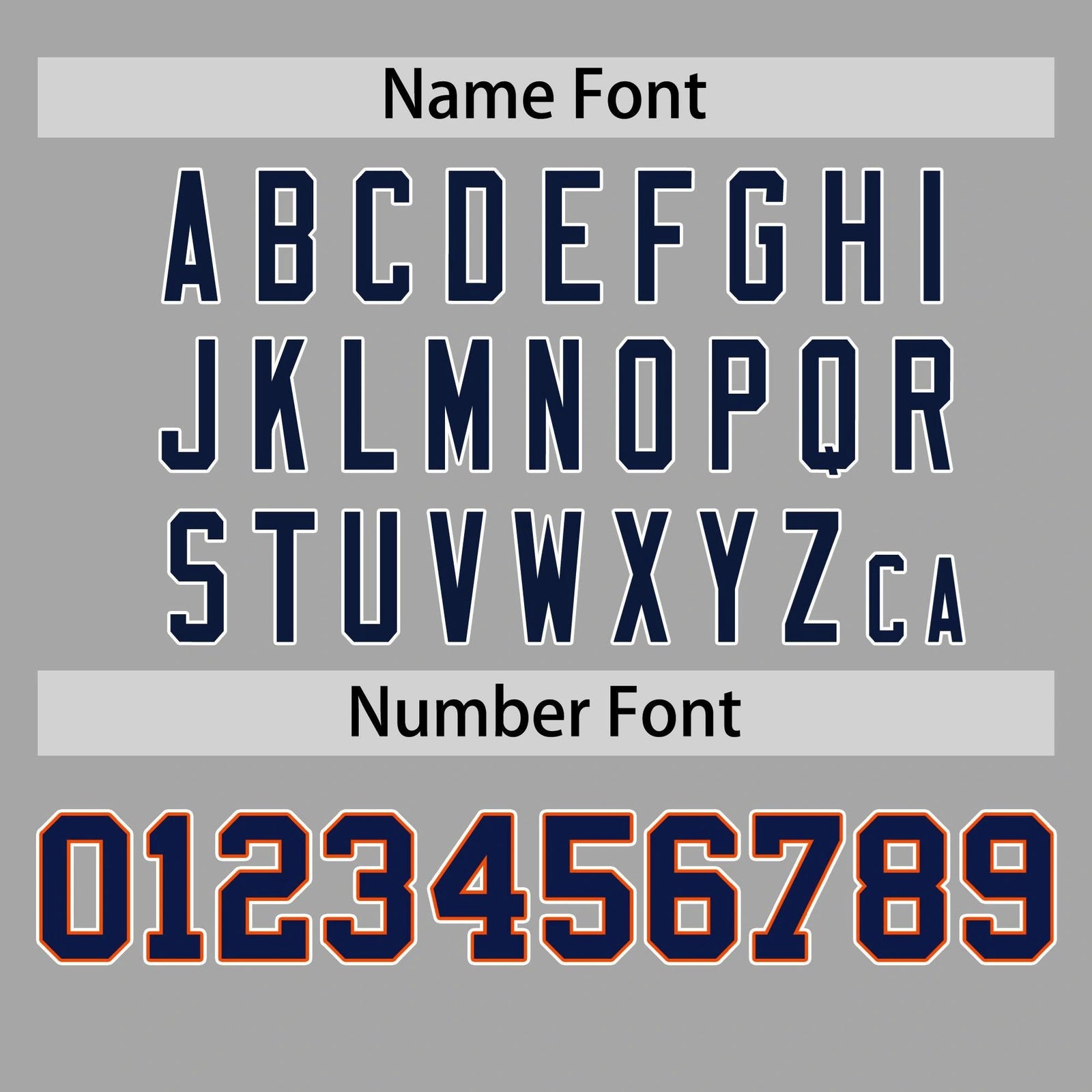 Custom Gray Orange Navy Authentic Baseball Jersey