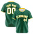 Custom Kelly Green Gold White Authentic Baseball Jersey