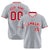 Custom Gray Red White Authentic Baseball Jersey