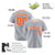 Custom Gray Orange White Authentic Baseball Jersey