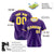 Custom Purple Gold White Authentic Baseball Jersey