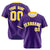 Custom Purple Gold White Authentic Baseball Jersey