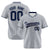 Custom Gray Navy White Authentic Baseball Jersey